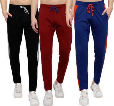 DIAZ Solid Men Multicolor Track Pants