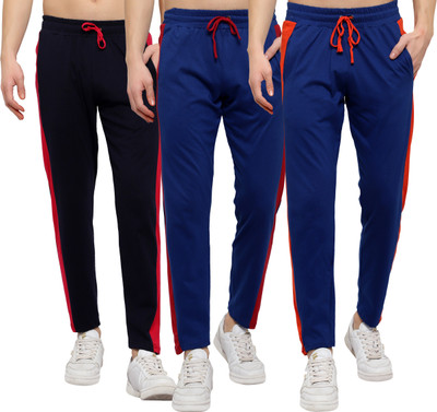 DIAZ Solid Men Multicolor Track Pants