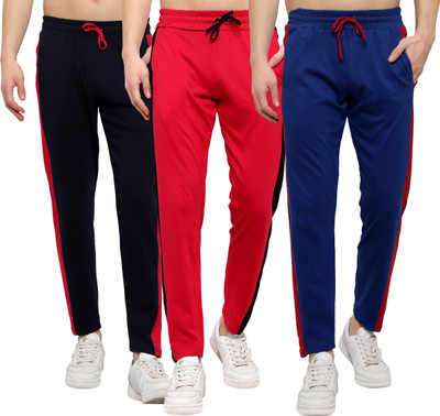 DIAZ Solid Men Multicolor Track Pants