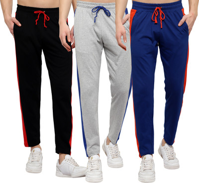 DIAZ Solid Men Multicolor Track Pants