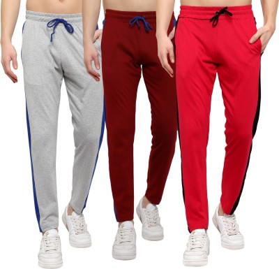 DIAZ Solid Men Multicolor Track Pants