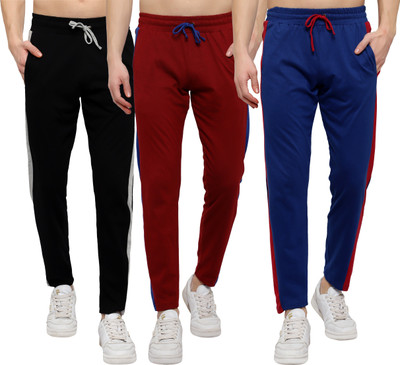 DIAZ Solid Men Multicolor Track Pants