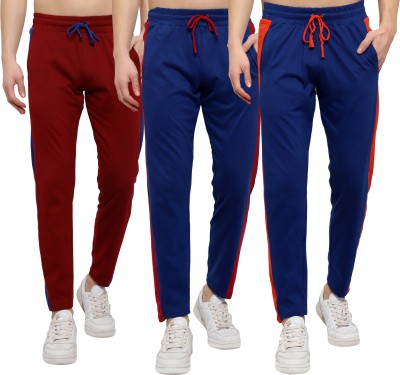 DIAZ Solid Men Multicolor Track Pants