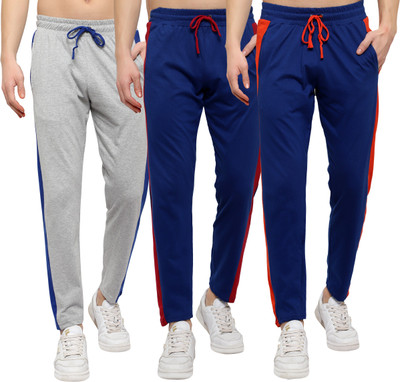 DIAZ Solid Men Multicolor Track Pants