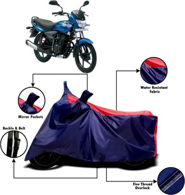 V VINTON Two Wheeler Cover for Bajaj(Platina 100 DTS-i, Red, Blue)