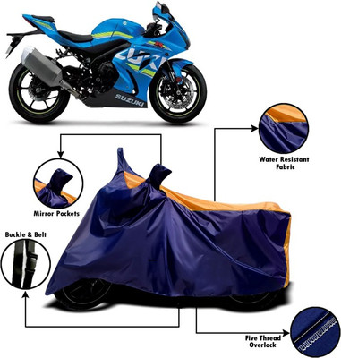 V VINTON Two Wheeler Cover for Suzuki(GSX R1000, Orange, Blue)