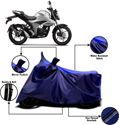 V VINTON Two Wheeler Cover for Suzuki(Gixxer, Blue)