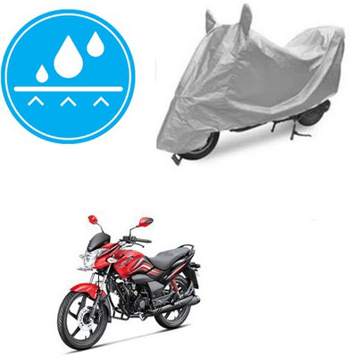 RPSENTTERPR Waterproof Two Wheeler Cover for Hero(Passion Xpro, Silver)