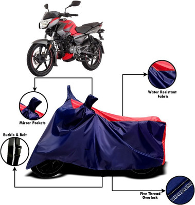 V VINTON Two Wheeler Cover for Bajaj(Pulsar 135 LS DTS-i, Red, Blue)