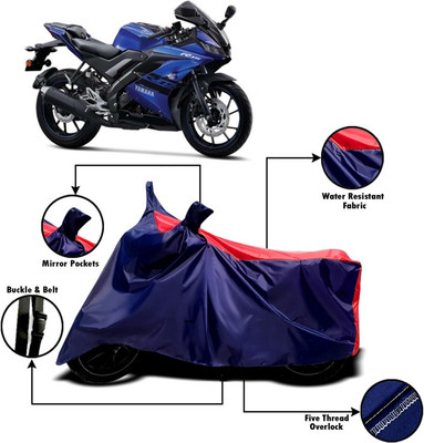 V VINTON Two Wheeler Cover for Yamaha(R15 V3, Red, Blue)
