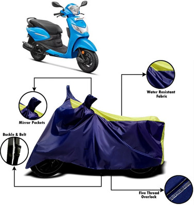 V VINTON Two Wheeler Cover for Hero(Pleasure, Yellow, Blue)
