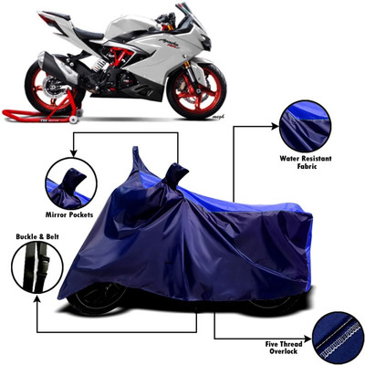 V VINTON Two Wheeler Cover for TVS(Apache RR 310, Blue)