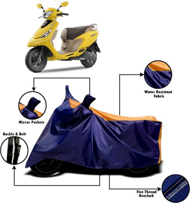 V VINTON Two Wheeler Cover for TVS(Zest, Orange, Blue)