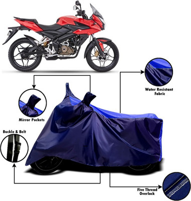 Amozkart Two Wheeler Cover for Bajaj(Pulsar AS 150, Blue)