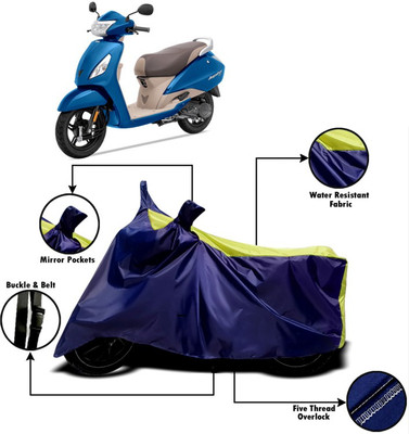 V VINTON Two Wheeler Cover for TVS(Jupiter, Yellow, Blue)