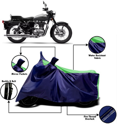 V VINTON Two Wheeler Cover for Royal Enfield(Bullet 350, Green, Blue)