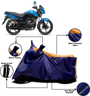 V VINTON Two Wheeler Cover for Hero(Splendor I Smart, Orange, Blue)