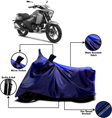 V VINTON Two Wheeler Cover for Suzuki(Intruder, Blue)