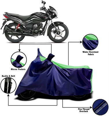 V VINTON Two Wheeler Cover for Hero(Passion Xpro, Green, Blue)