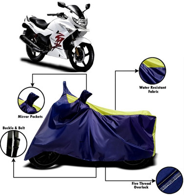 PVSTAR Two Wheeler Cover for Hero(Karizma ZMR, Yellow, Blue)