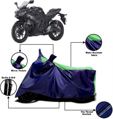 V VINTON Two Wheeler Cover for Yamaha(YZF R25, Green, Blue)