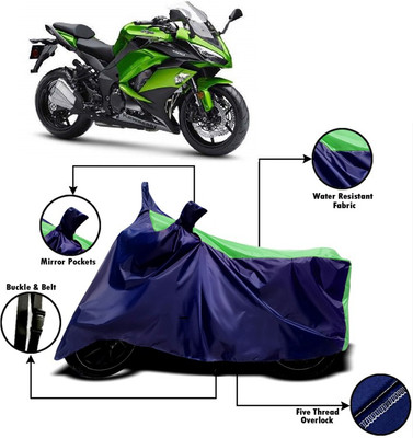 V VINTON Two Wheeler Cover for Kawasaki(Ninja 1000, Green, Blue)