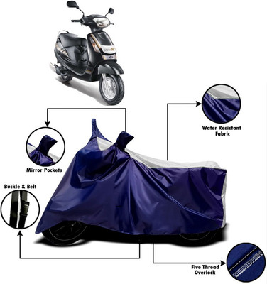 V VINTON Two Wheeler Cover for Mahindra(Duro DZ, White)