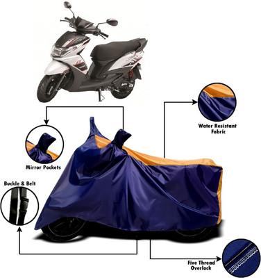 V VINTON Two Wheeler Cover for Yamaha(Ray, Orange, Blue)