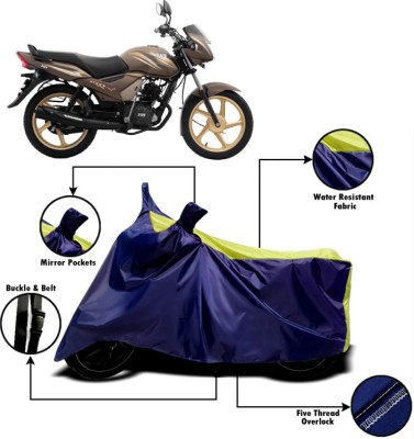 V VINTON Two Wheeler Cover for TVS(Star City, Yellow, Blue)