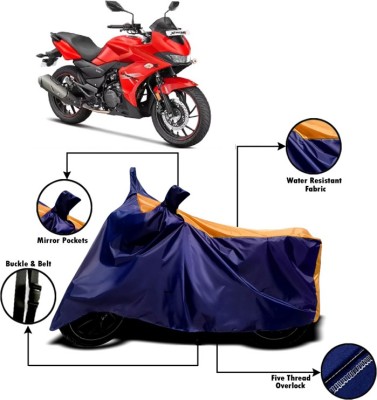 V VINTON Two Wheeler Cover for Hero(Xtreme 200S, Orange, Blue)