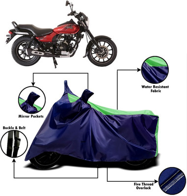 MJD Two Wheeler Cover for Bajaj(Avenger 180 Street, Green, Blue)