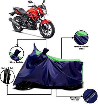 V VINTON Two Wheeler Cover for Hero(Xtreme 200R, Green, Blue)