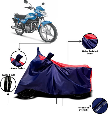 V VINTON Two Wheeler Cover for Hero(HF, Red, Blue)