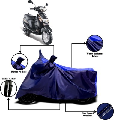 AUCTIMO Two Wheeler Cover for Mahindra(Duro DZ, Multicolor)