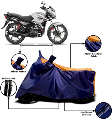 V VINTON Two Wheeler Cover for Hero(Glamour, Orange, Blue)