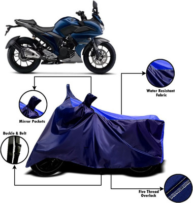 Amozkart Two Wheeler Cover for Yamaha(Fazer, Blue)