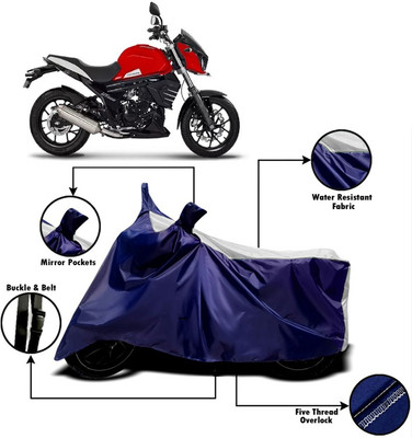 V VINTON Two Wheeler Cover for Mahindra(Mojo UT 300, White)