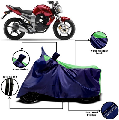 PVSTAR Two Wheeler Cover for Yamaha(FZ16, Green, Blue)