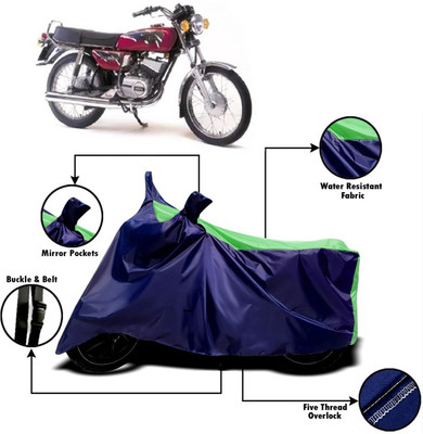 V VINTON Two Wheeler Cover for Yamaha(RX 100, Green, Blue)