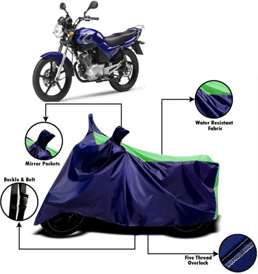 V VINTON Two Wheeler Cover for Yamaha(YBR 125, Green, Blue)