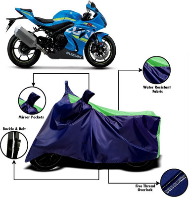 V VINTON Two Wheeler Cover for Suzuki(GSX R1000, Green, Blue)
