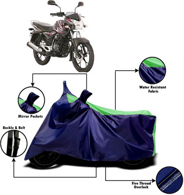 V VINTON Two Wheeler Cover for Bajaj(Discover, Green, Blue)