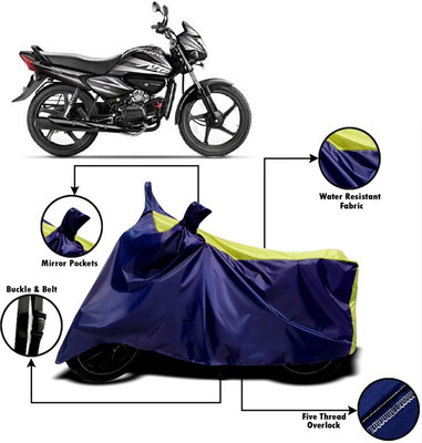 PVSTAR Two Wheeler Cover for Hero(Splendor NXG, Yellow, Blue)