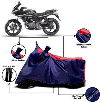 PVSTAR Two Wheeler Cover for Bajaj(Pulsar 220F, Red, Blue)
