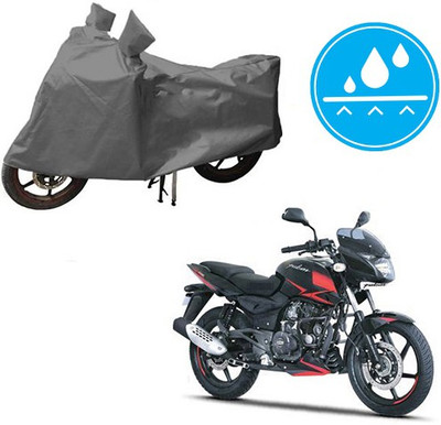 HYBRIDS COLLECTION Waterproof Two Wheeler Cover for Bajaj(Pulsar 180 DTS-i, Grey)
