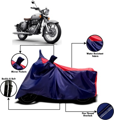 PVSTAR Two Wheeler Cover for Royal Enfield(Classic 350, Red, Blue)