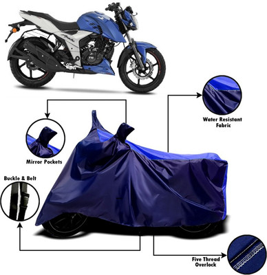 PVSTAR Two Wheeler Cover for TVS(Apache RTR 160 4V, Blue)