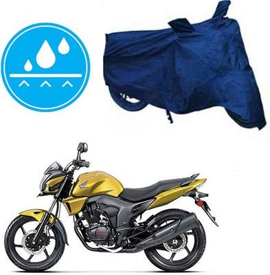 RPSENTTERPR Waterproof Two Wheeler Cover for Honda(CB Trigger, Blue)