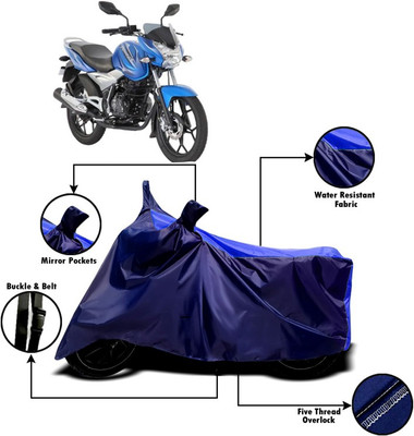 V VINTON Two Wheeler Cover for Bajaj(Discover 125 DTS-i, Blue)