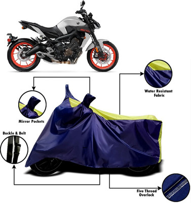 V VINTON Two Wheeler Cover for Yamaha(MT 9, Yellow, Blue)